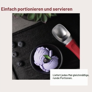 Lingura de inghetata Zyliss, antiaderenta, pentru inghetata si sorbet, bej - Img 5