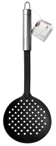 Lingura de scurgere Fackelmann OVALGRIFF 33 cm, inox si plastic, rezistenta la 270C - Img 2