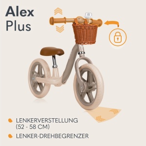 Lionelo Alex Plus Bicicleta Fara Pedale Copii 3 Ani EVA Roti 305 cm - Img 4