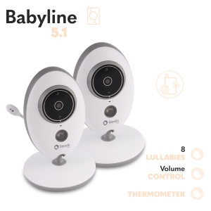 Lionelo Babyline 51 Babyphone cu Camera Comunicare Bidirectionala Mod Noapte - Img 7