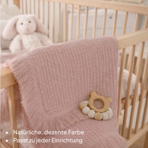 Lionelo Bamboo Blanket Babydecke 100x70cm 100 Bumbac Antibacterian - Img 8