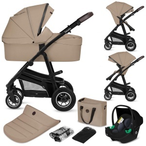 Lionelo Bianka Carucior 3 in 1 Pliabil cu Sistem de Calatorie si Roti 360