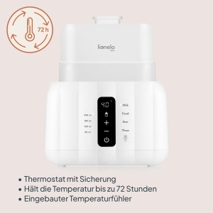 Lionelo Thermup Duo Incalzitor Electric Biberoane 6-in-1 Cu Touch Panel BPA-Free - Img 6