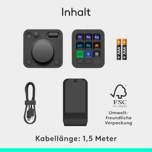 Logitech MX Creative Console Tastenfeld Programabil 9 LCD Graphit - Img 11