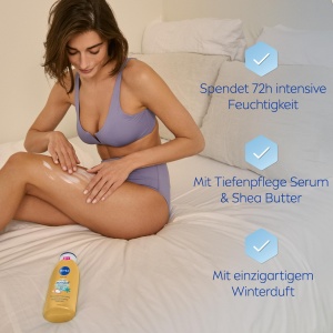 Lotiune pentru corp NIVEA Winter Moment, 400 ml, cu Sheabutter si 72h hidratare - Img 2
