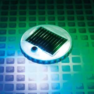Lumina plutitoare LED cu energie solara Intex - Geamandura stroboscopica alimentata cu energie solara - 2 moduri de iluminare, 28695, alb - Img 5