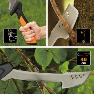Macheta topor Fiskars 1051236, lama 46 cm, maner ergonomic SoftGrip, negruorange - Img 3