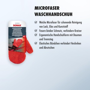 Manusa de spalat SONAX Microfaser, 1 bucata, rezistenta, ergonomica - Img 3