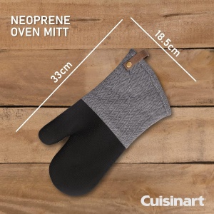 Manusi de cuptor Cuisinart, 2 bucati, gri, rezistente la caldura - Img 2