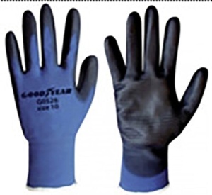 Manusi de lucru Goodyear, marimea 10, culoare albastrunegru, din nylon elastic