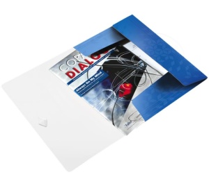 Mapa cu prindere pe colt Leitz 45990036, A4, PP, albastru metalic - Img 4