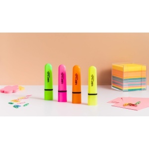 Marker BIC Highlighter, set 10 bucati, 8 culori, varf ajustabil - Img 5