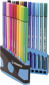Marker Premium STABILO Pen 68 ColorParade, 1 mm, multe culori