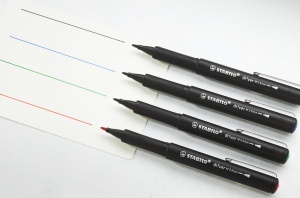 Marker STABILO drver, 0.8 mm, set 4 culori, design elegant negru - Img 5