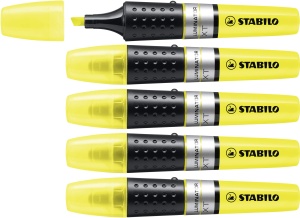 Marker Text STABILO LUMINATOR, 4 ore protectie impotriva uscarii, 6 culori disponibile