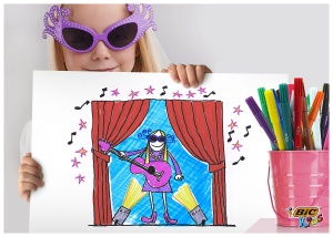 Markere BIC Kids Pinsel-Fasermaler Visa, 18 culori, cerneala pe baza de apa - Img 4