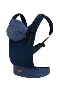 Marsupiu ergonomic MoMi COLLET 3-48 luni 2 pozitii de purtare suport pentru cap