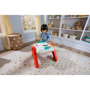 Masa de Activitati Fisher-Price Laugh Learn JGW89 4-in-1 cu Muzica Educativa, Multilingva - Img 2