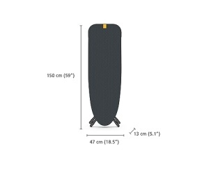 Masa de calcat Joseph Joseph Glide Max Plus 135 x 45 cm, ajustabila, negrualbastru - Img 3