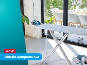 Masa de calcat Leifheit Classic M Compact Plus, 120 x 38 cm, ajustabila, cu priza integrata - Img 4