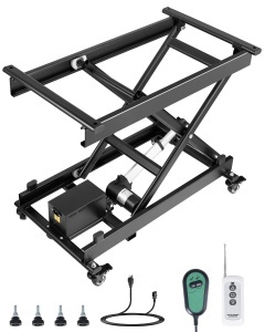 Masa electrica de ridicare VEVOR JZ-DD150, 150 kg capacitate, 76x44 cm, negru