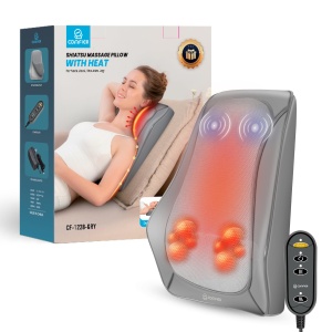 Masaj Nacken Comfier 4D cu Calorifer si Vibratii, Ergonomic, 40x32x11cm