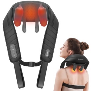 Masaj Nacken Kabelloses COMFIER, 4D cu Calorifere, 8 Capete, 3 Moduri