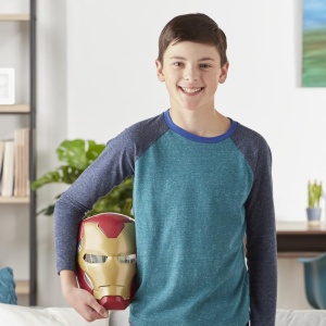 Masca Electronica Iron Man Marvel Avengers, Detalii Realiste, Culoare Rosu si Aur - Img 2