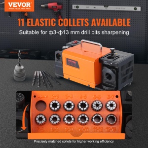 Masina de ascutit burghie VEVOR MR-13B 3-13 mm unghi ajustabil 95deg-135deg motor 120W - Img 2