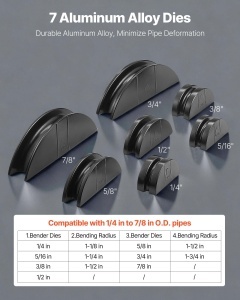 Masina de Biegi Hidraulica VEVOR HHW-22B, 6-22 mm, 7 Biegebacken, 90 Biegu - Img 4