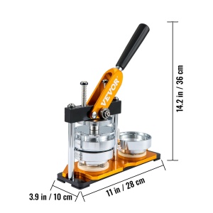 Masina de butoane VEVOR 75mm (3 inch) Badge Punch Press Kit, Masina de facut butoane pentru cadouri DIY pentru copii, Insigna de fabricare a butoanelor cu 500 de buc. Piese de buton si taietor de cerc si carte de vraji - Img 3