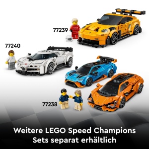 Masina de Constructie LEGO Speed Champions Dodge Challenger SRT Hellcat - 390 piese, 4 cm inaltime - Img 7