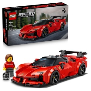 Masina de construit LEGO Ferrari SF90 XX Stradale, 339 piese, cu minifigurina