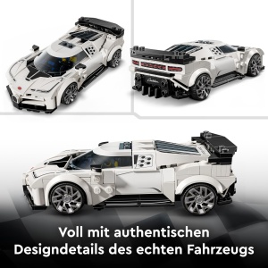 Masina de construit LEGO Speed Champions Bugatti Centodieci, 291 piese, cu minifigurina - Img 4