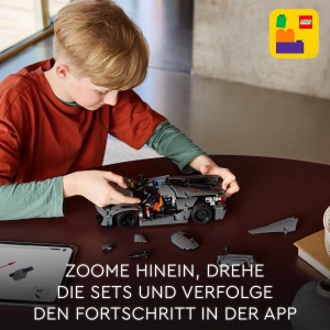 Masina de construit LEGO Technic Koenigsegg Jesko Absolut, 801 piese, gri - Img 6