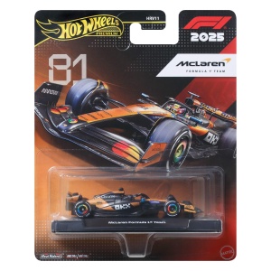 Masina de curse Hot Wheels McLaren Oscar Piastri 81, 164, metal, cu suport expunere - Img 7