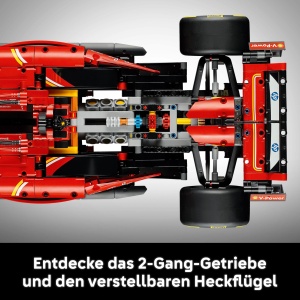 Masina de curse LEGO Technic Ferrari SF-24 F1 - Model de masina pentru adulti - Set de colectie de Formula 1 - Motor transmisie directie si DRS V6 la  - Img 5