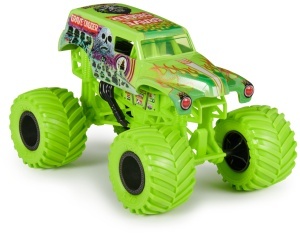 Masina de curse Monster Jam Grave Digger, metal, 124, cu suspensie functionala - Img 3