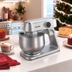 Masina de Facut Aluat VEVOR SM-1527N, 1800 W, 7.4 L, Argintie - Img 8