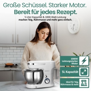 Masina de Facut Paine EMERIO KM-123117, 5L, 1000W, Retro - Img 2