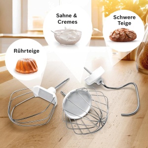 Masina de Gatit Bosch MUMS2AW01, 3.8L, 700W, alba, cu accesoriu pentru patiserie - Img 6