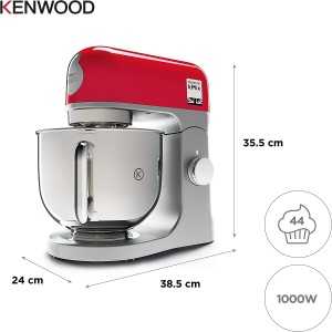Masina de Gatit Kenwood kMix KMX750RD, 5L, 1000W, Metal, Rosu - Img 5