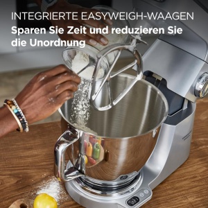 Masina de Gatit Kenwood Titanium Chef Baker XL KVL85.224SI, 1200W, 7L, Argintie - Img 2
