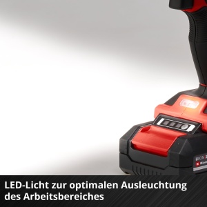 Masina de gaurit cu acumulator Einhell TE-CD 18/48 Li-i-Solo Power X-Change (Li-Ion, 18 V, cutie de viteze cu 2 trepte, functie de gaurire cu percutie inclusa, electronica de viteza, LED, fara baterie si incarcator) - Img 8
