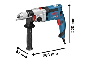 Masina de gaurit cu percutie Bosch Professional GSB 24-2, 1100W, cu accesorii - Img 3