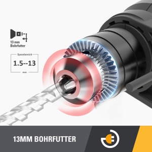 Masina de gaurit cu percutie CAT DX175, 600W, 13 mm, 3000 rpm - Img 3