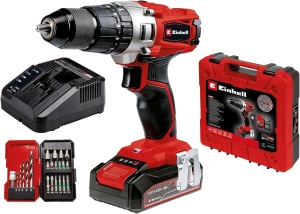 Masina de gaurit si insurubat Einhell TE-CD 182 Li-i 18V 44Nm 2 viteze cu acumulator si accesorii