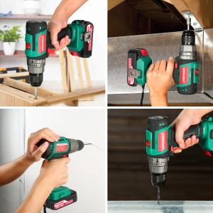 Masina de gaurit si insurubat HYCHIKA 18V Brushless 60Nm Set 53 Accesorii - Img 6