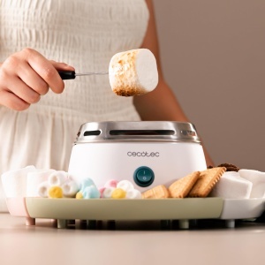 Masina de incalzire Cecotec Marshmallow - Marshmallow Maker Fun Sugar Marshmallow Putere de 270W 2 furci metalice 4 compartimente detasabile usor de u - Img 7