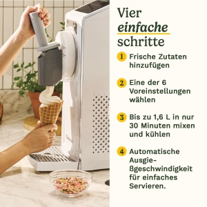 Masina de inghetata si bauturi reci Cuisinart Frost Fusion, 1.6 L, 6 programe, functie de auto-curatare - Img 3